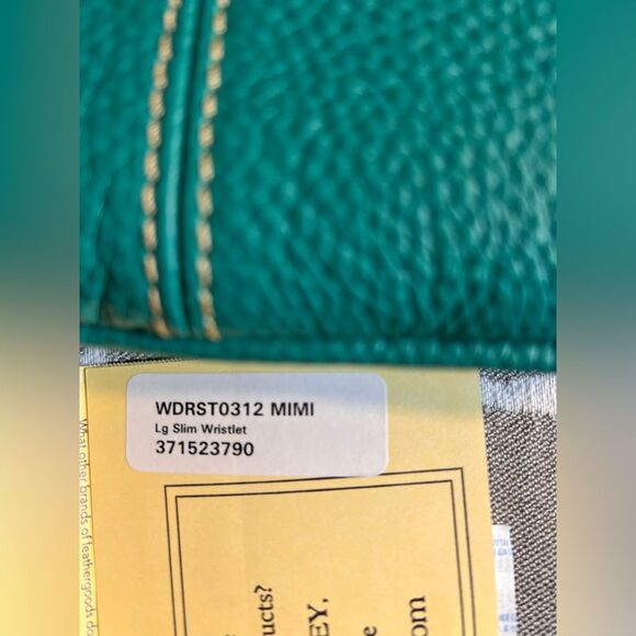 Dooney & Bourke NWT Turquoise Leather Mini Shoulder or Wristlet Bag summer fun - Picture 13 of 15